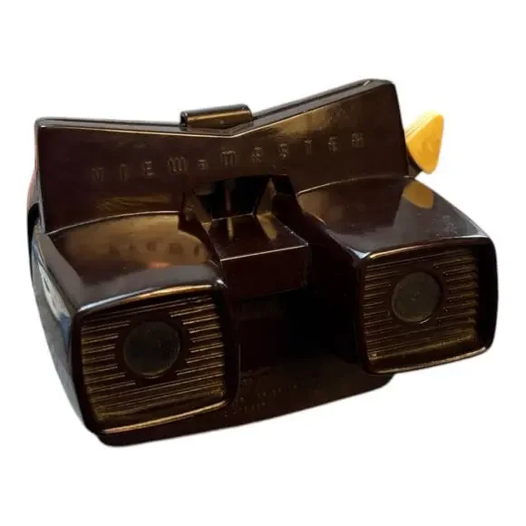 Vintage Sawyer's 1950's View-Master Model E 3D Viewer Light Attachment 51 Reels